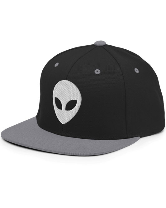 Alien graphic snapback hat — alternative streetwear cap by VandalVibes