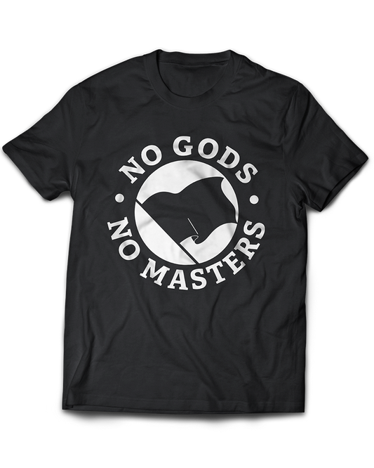 No Gods No Masters graphic t-shirt - punk streetwear tee by VandalVibes